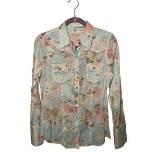 Stetson 100% Cotton Pearl Snap Women's Western Button Up | size s